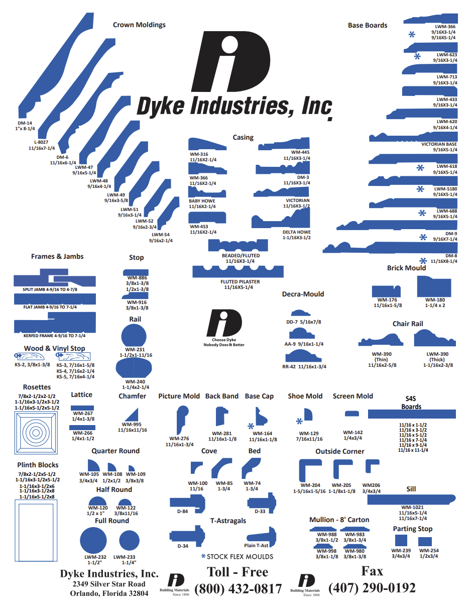 Dyke Industries catalog preview
